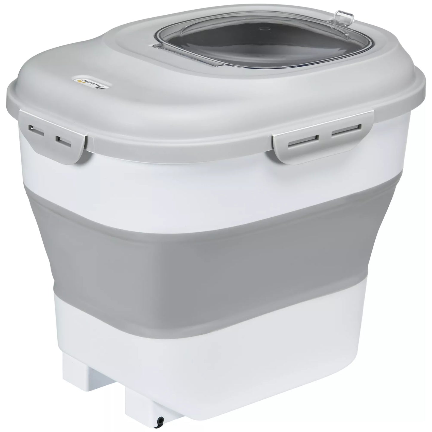 Sulankstomas sauso maisto laikiklis, iki 25 kg, su priedais, 44x32x37cm, Pilkas