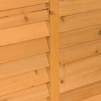 Lauko dėžė pagalvėlėms, sandėliavimo skrynia, atspari oro sąlygoms, medžio masyvo, 127 x 56 x 60 cm, geltona