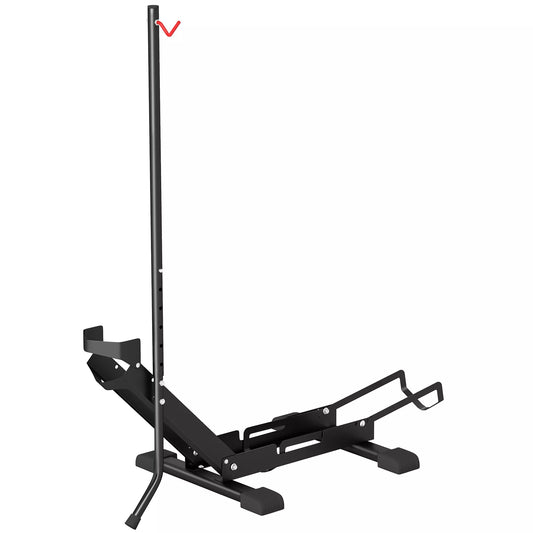 Plieninis dviračio stovas dviračiams, laikiklis su 80 mm padangų pločiui, 75 x 41 x 81 cm, juodas