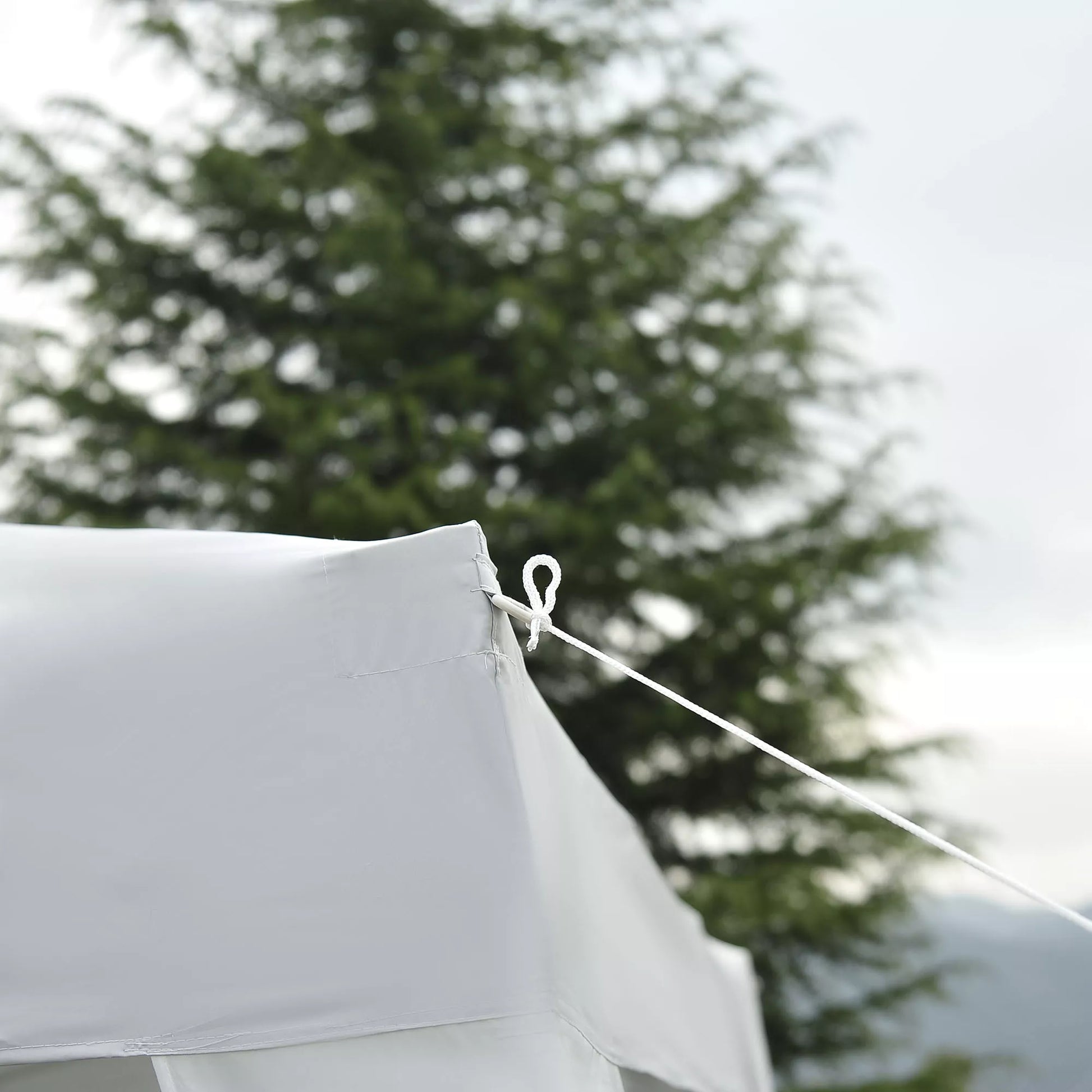 Sulankstomas paviljonas 2,4 x 2,4 m Paviljonas Sulankstoma palapinė su UV apsauga, šventinė palapinė su nešimo krepšiu, skirta sodui, balkonui, plieninė, balta