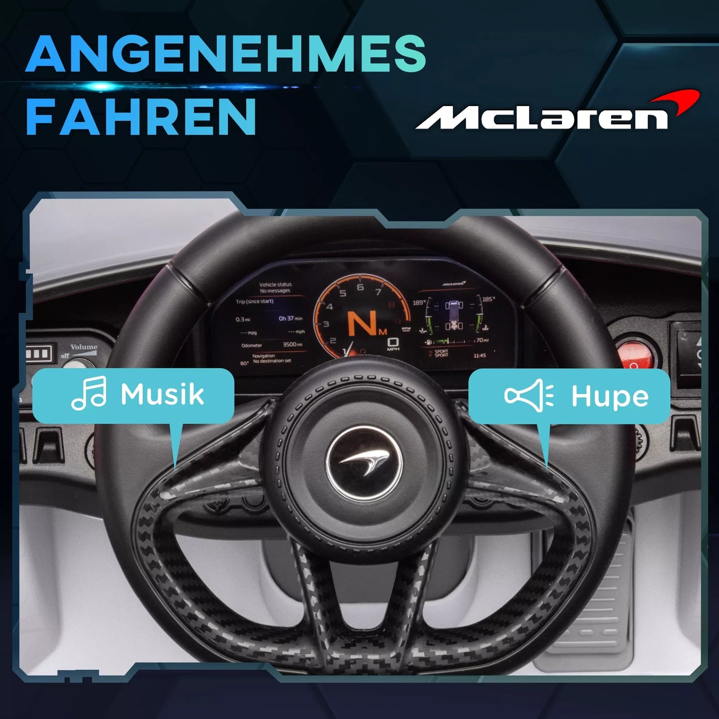 Vaikų elektrinis automobilis su drugelio sparnų tipo durelėmis, nuotoliniu valdymu, švelniu važiavimu ir LED žibintais, baltos spalvos