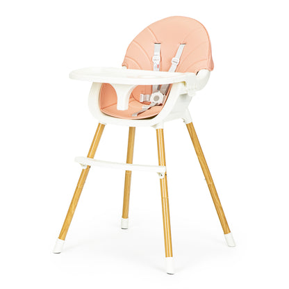 ECOTOYS 2-in-1 reguliuojama vaikiška maitinimo kėdutė (6–36 mėn.)