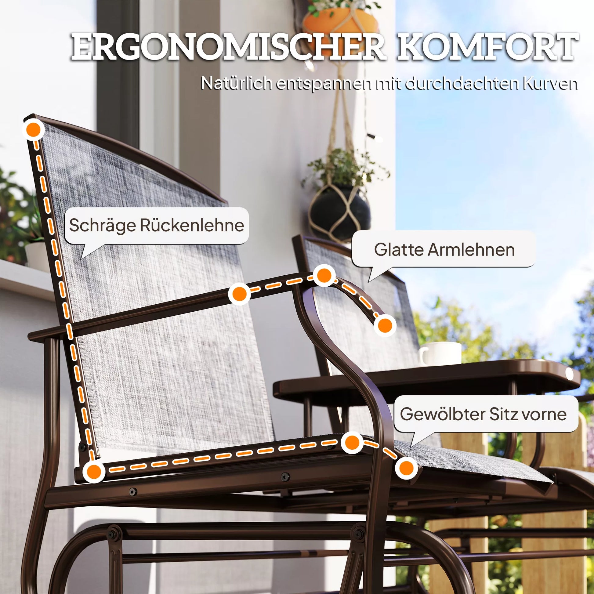 Sodo suolas Sūpynės suolas Sodo suolas su stalu Sūpynės suolas 2 vietų