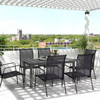 Sodo stalas Išplėstas Aliuminis 160/220x90 cm Atsparus atmosferos poveikiui Balkono stalas, neslidus Bufeto stalas Pilkas