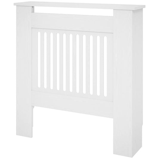 Radiatoriaus uždangalas, Šildytuvo gaubtas, 78 x 19 x 81cm, Radiatoriaus uždangalas miegamajam, svetainei, MDF, Baltas