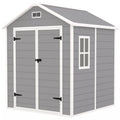 Sodo namelis su grindimis 182 x 151 x 219 cm pilkas