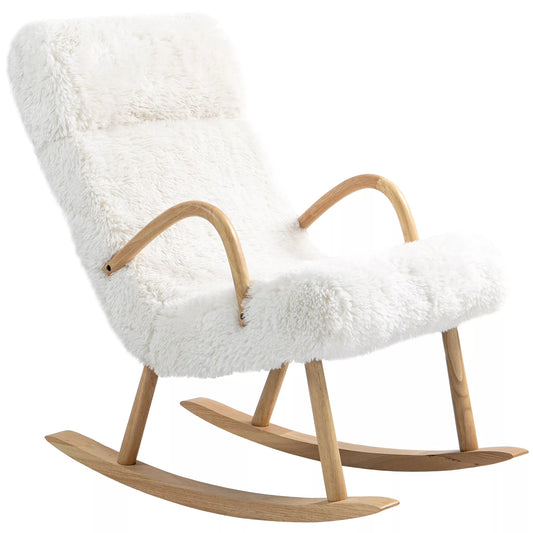 Supamasis krėslas, reguliuojama galvos atrama, minkštas paminkštinimas, 58x114x109 cm, Balta