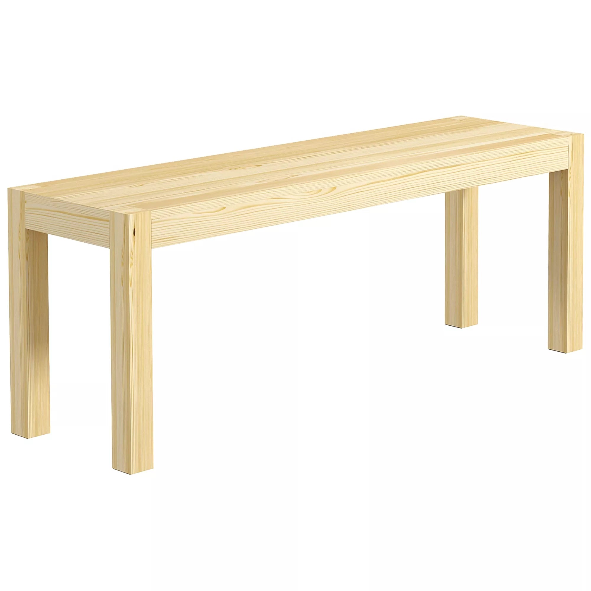 Suoliukas medinis 120 cm, 3 vietų, natūralios medienos