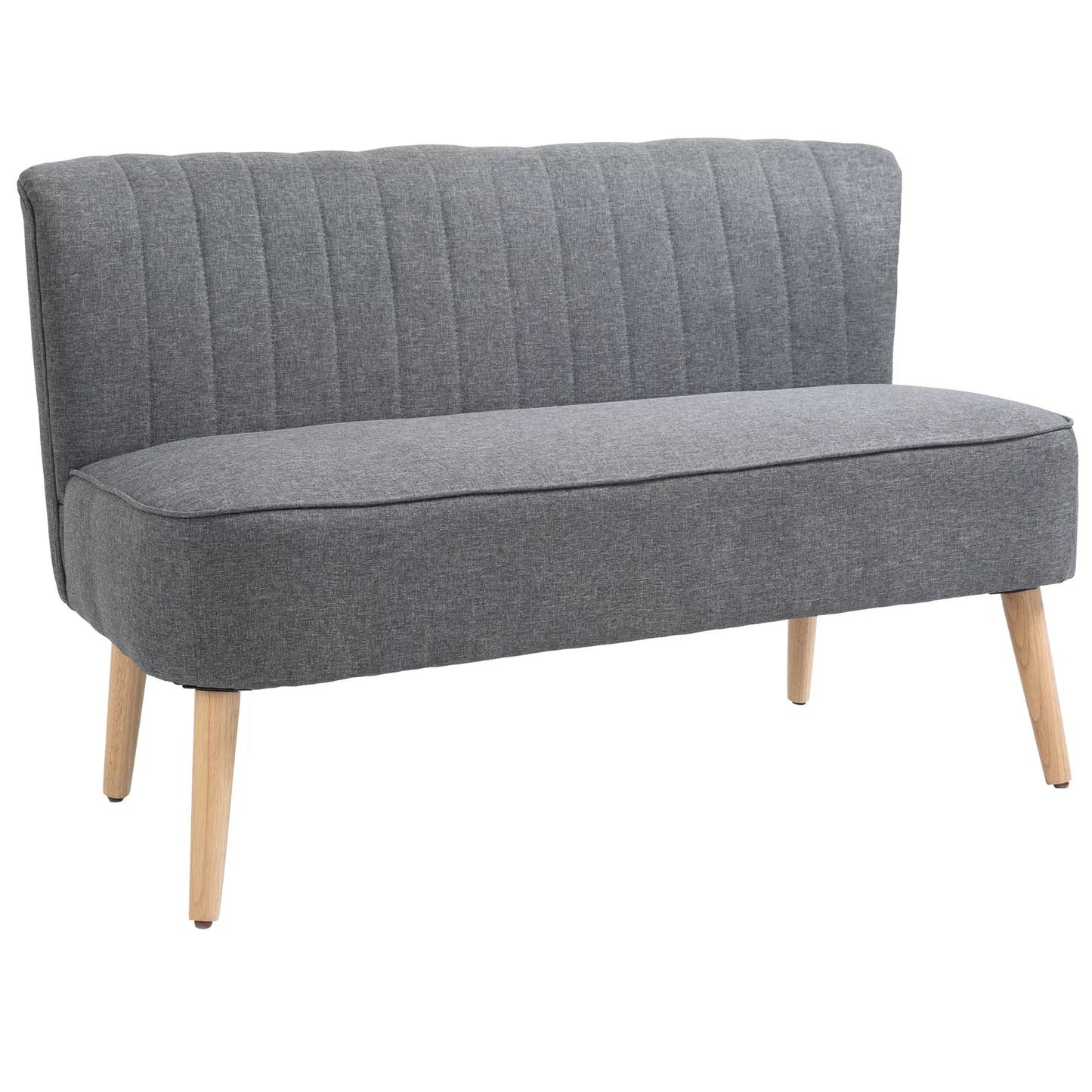2 vietų sofa, minkštas apmušalas, lengvai prižiūrimas užvalkalas, iki 150 kg, 117 x 56,5 x 77 cm, šviesiai pilka