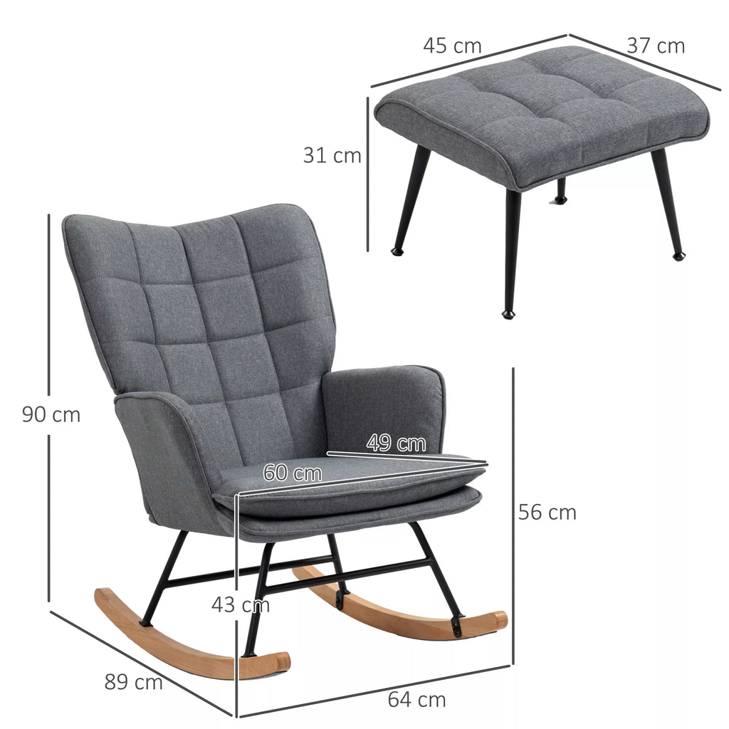 Supamosios kėdės ir pakojos matmenų schema: aukštis 90 cm