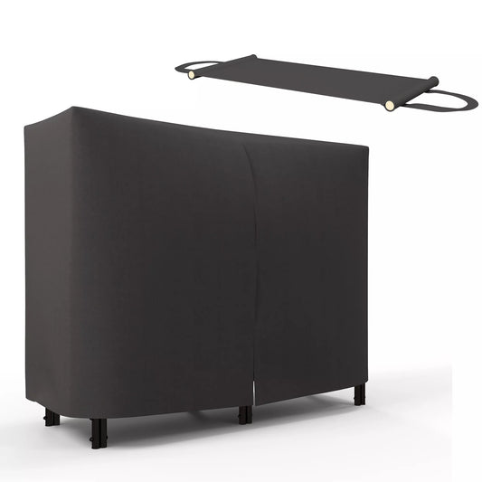 Malkų stovas, 0,33 m³, su nešimo krepšiu ir uždangalu, metalo rėmas, iki 150 kg, 120 x 36 x 99 cm, Juodas