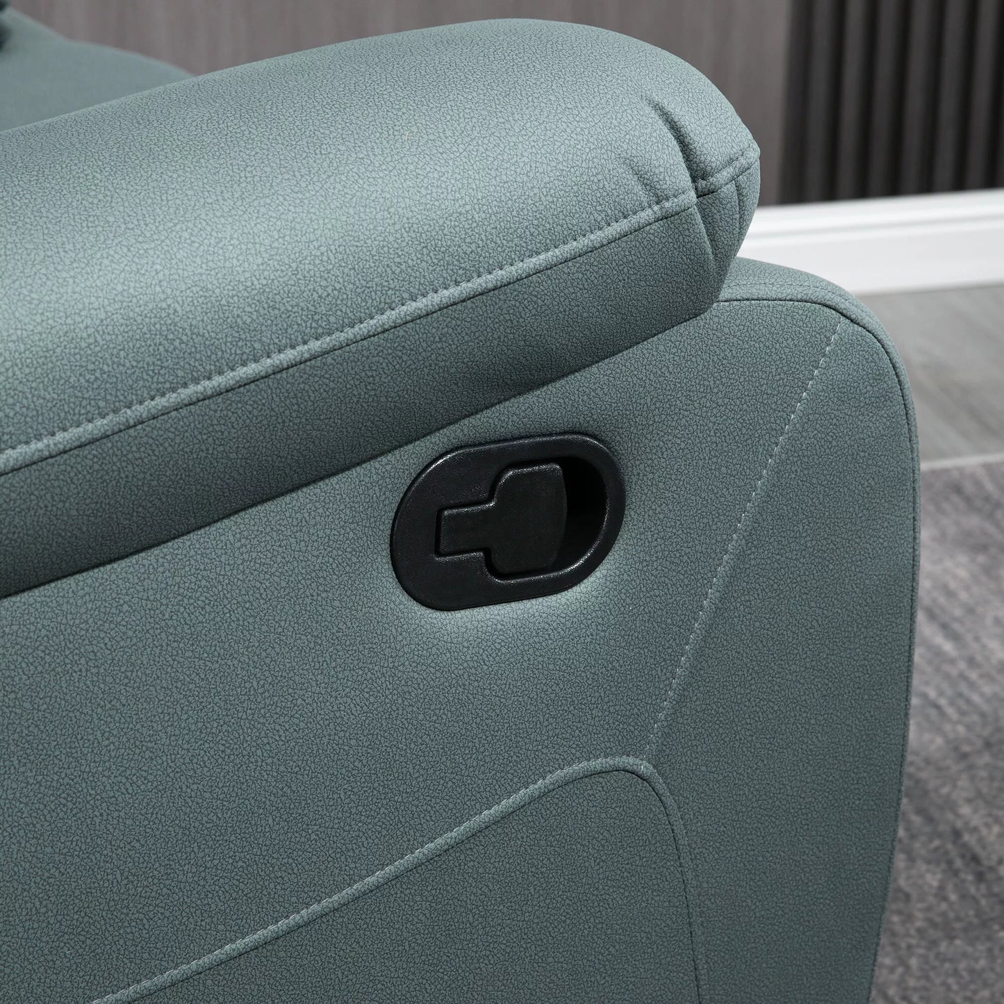 Atlošiamoji kėdė su atlošo reguliavimu iki 135°, sukama 360 laipsnių, 93 cm x 100 cm x 98 cm, plieninis rėmas, žalia