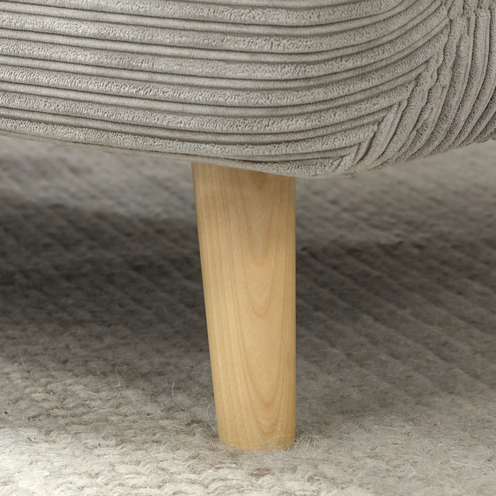 2-in-1 miegamasis fotelis Svečių lova, reguliuojamas  galvos atlošas Cord-Optik 82 cm x 87 cm x 89 cm Pilka