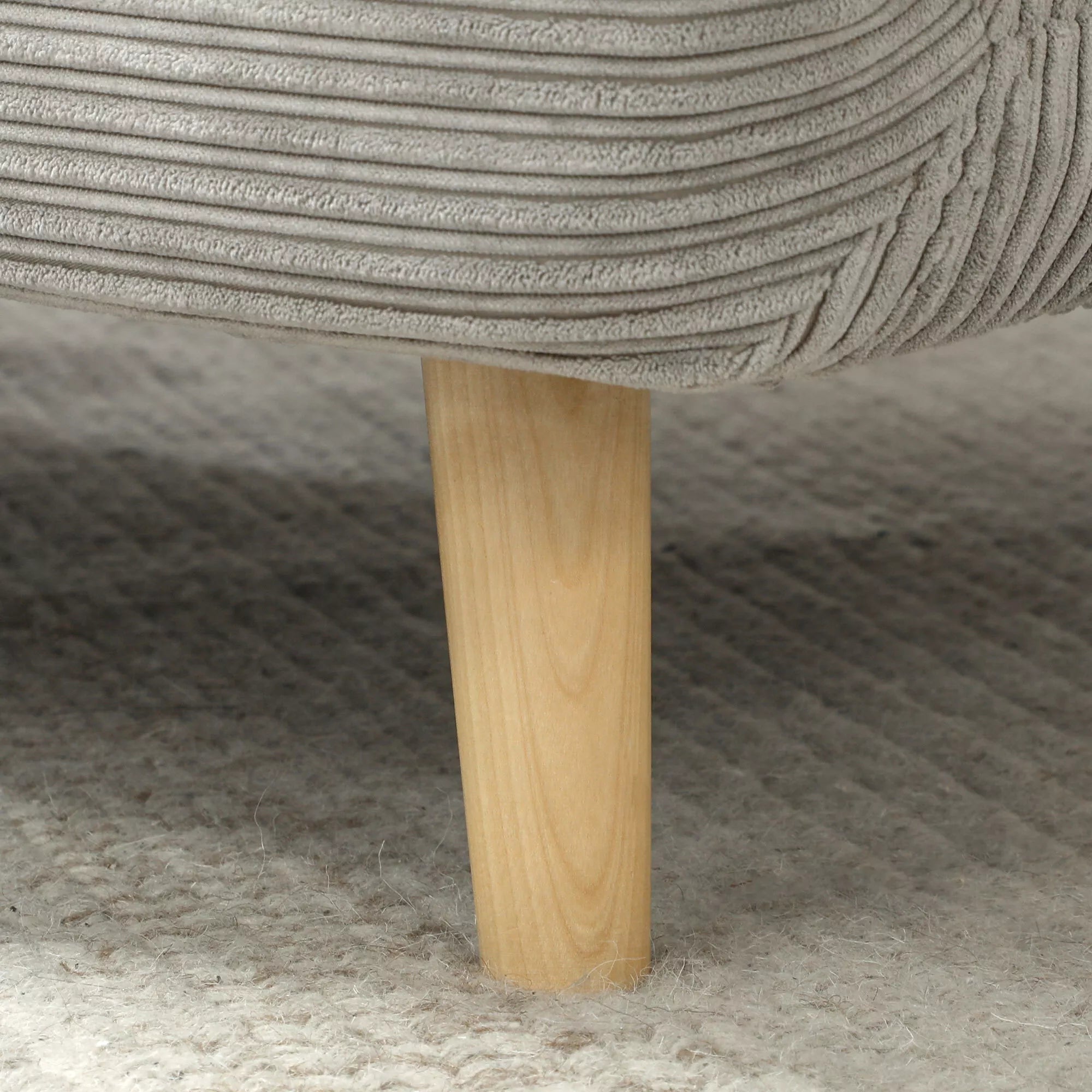 2-in-1 miegamasis fotelis Svečių lova, reguliuojamas  galvos atlošas Cord-Optik 82 cm x 87 cm x 89 cm Pilka