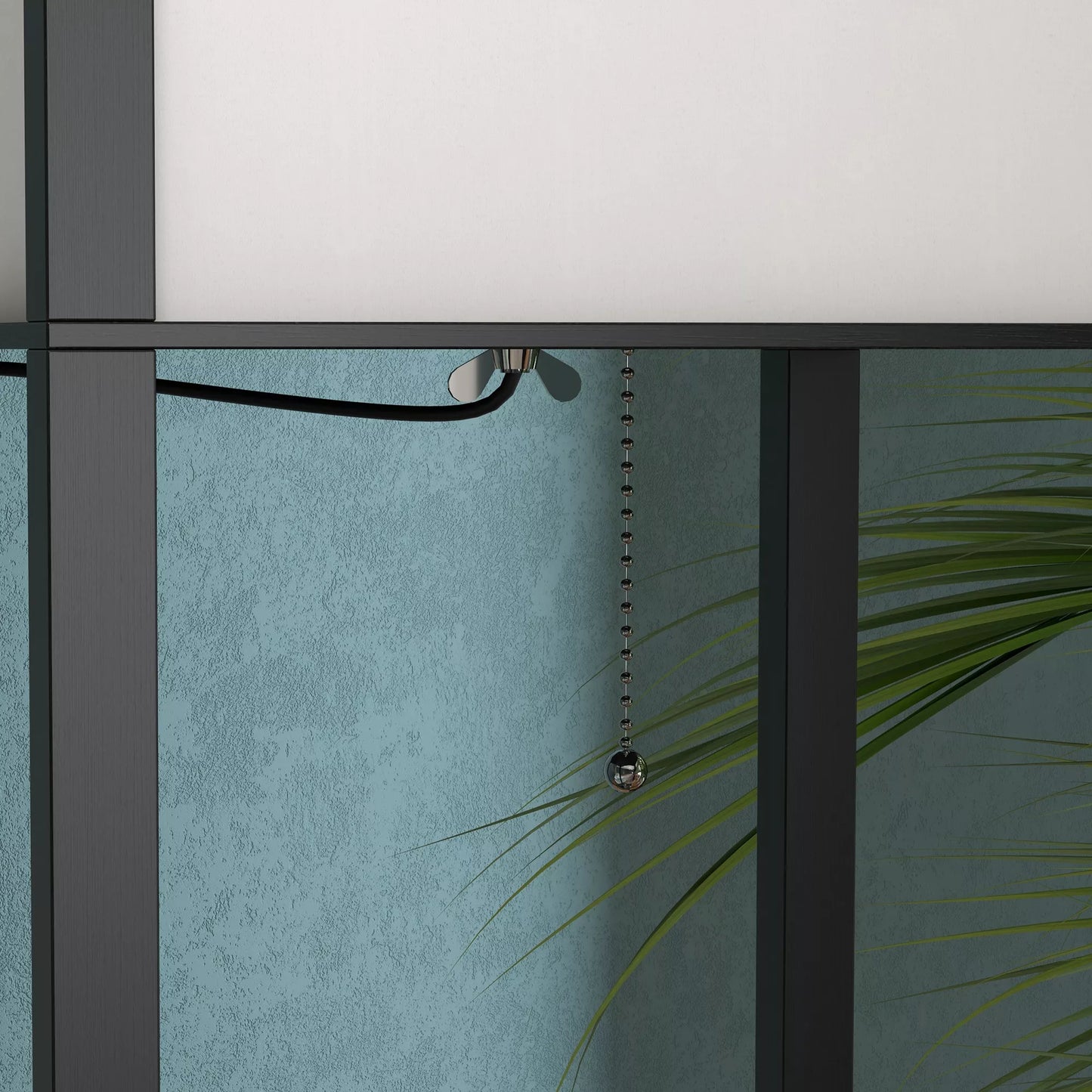 Pastelė lemputė su lentynomis, medinė grindų lempa, 26 x 26 x 160 cm, skirta svetainei/miegamajam (be lemputės)