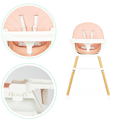 ECOTOYS 2-in-1 reguliuojama vaikiška maitinimo kėdutė (6–36 mėn.)