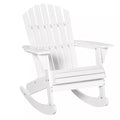 Adirondack sodo kėdė Sūpynės kėdė Sūpynės fotelis Sodo fotelis Sodo baldai Balkono kėdė Balta 77 x 94 x 97 cm