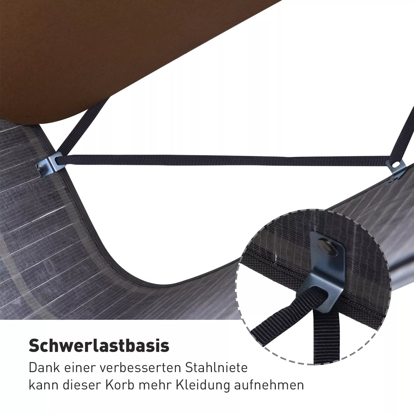 Bambukinė skalbinių dėžė su dangčiu, 100 L, skalbinių surinktuvas su PU rankenomis, drobinis skalbinių maišas, skalbinių tvarkytuvas skalbyklai, miegamajam, vonios kambariui, pilka