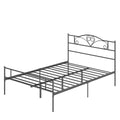 Metalinis lovos rėmas su galvūgalio dalimi, 300 kg apkrova, 145L x 211B x 106H cm, juodas