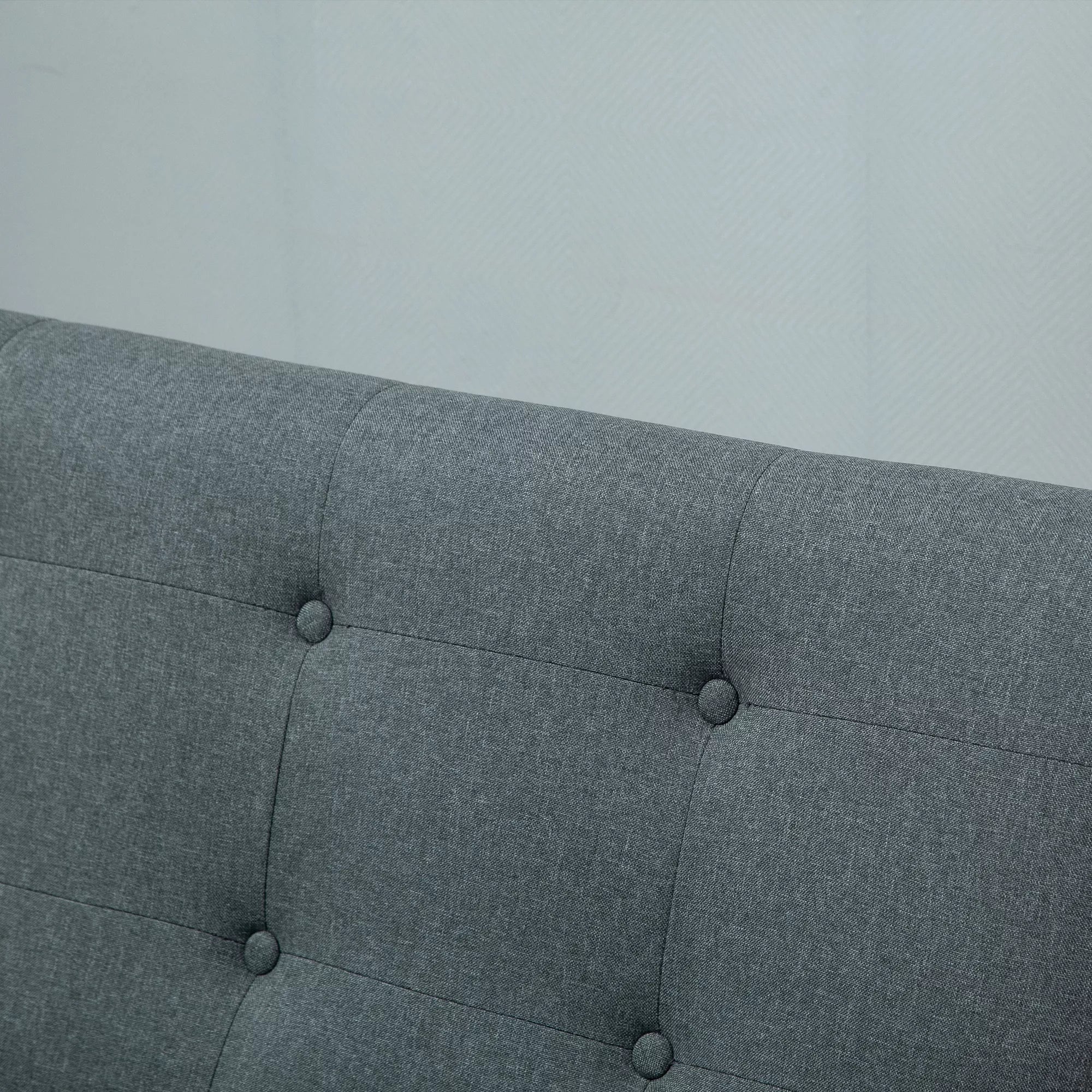 Dvivietė sofa, 115 cm, tamsiai pilka