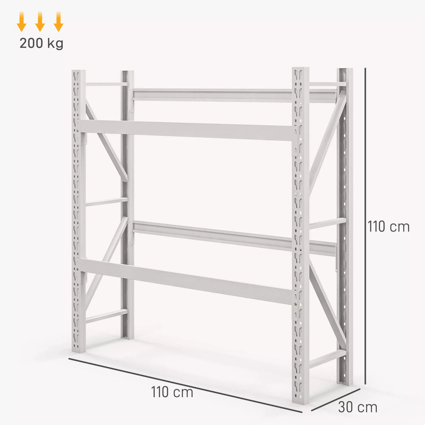 Laikiklis gėrimų dėžėms, iki 6 dėžių, reguliuojamo aukščio, plieninis rėmas, 110x30x110 cm, Baltas