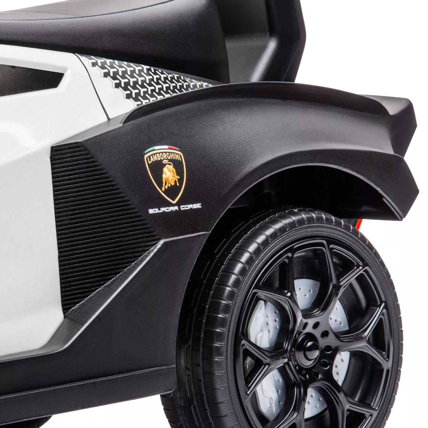 Vaikiškas paspiriamasis automobilis su Lamborghini licencija, su garso efektais, apsauga nuo apvirtimo, 67 cm x 28 x 38 cm