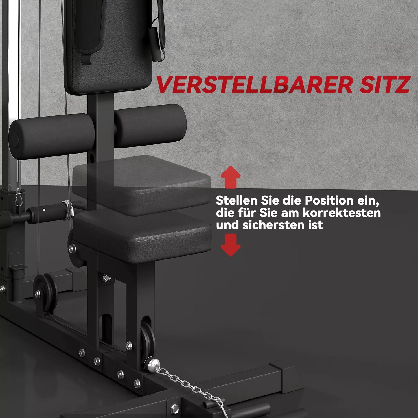 Jėgos stotis namams, irklavimo treniruotės, be svorių, sporto įranga namams, plienas, dirbtinė oda, juoda