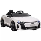 Vaikiškas elektromobilis Audi RS e-tron GT, baltas, 3-5 metų vaikams, iki 25 kg