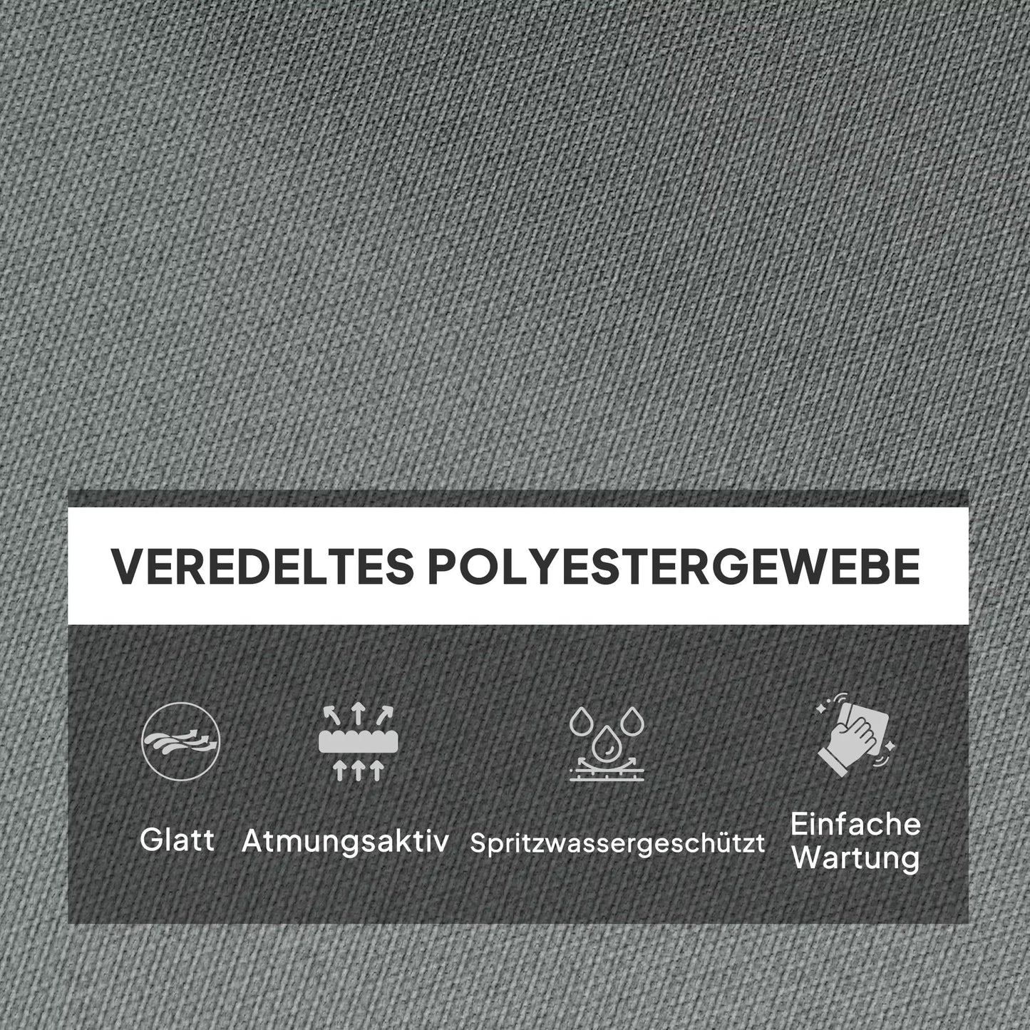 Sėdynės pagalvėlė, storo paminkštinimo sėdimiems baldams, su atlošu, skirta supamiems krėslams, vidaus ir lauko naudojimui, šviesiai pilka