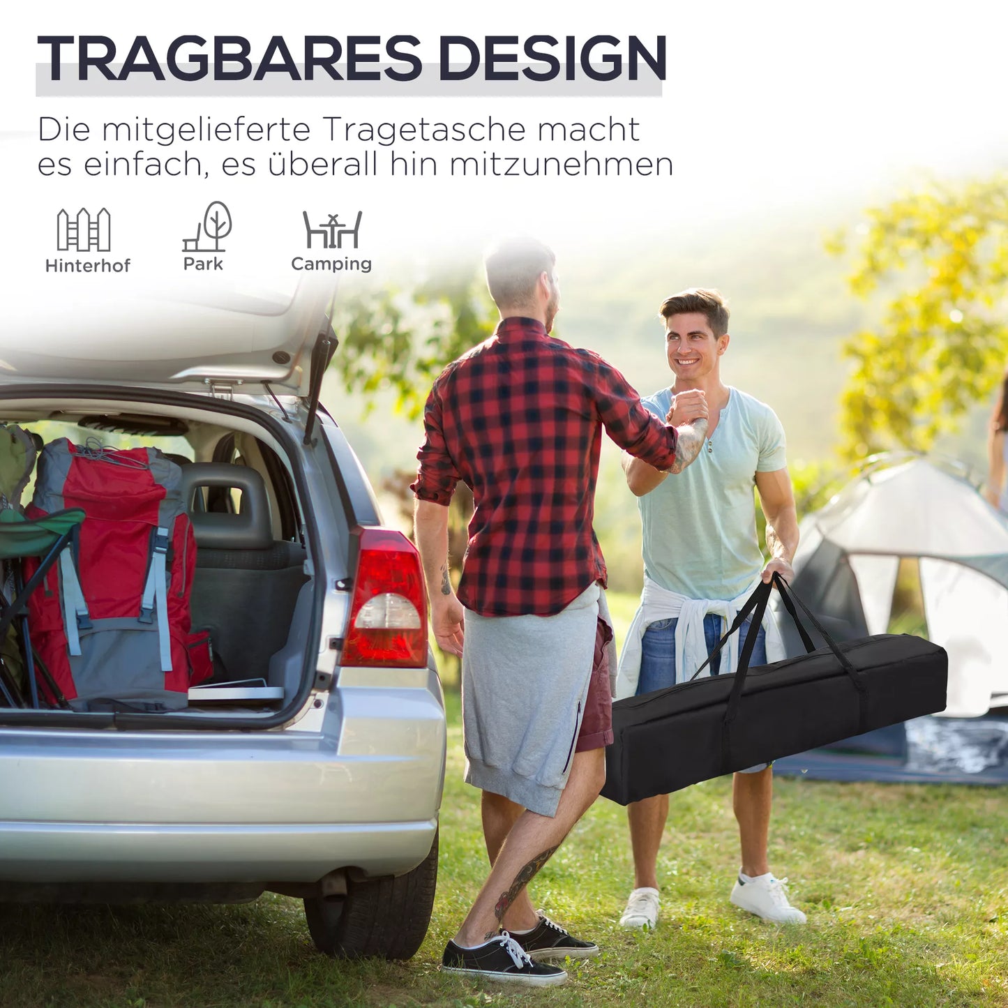 Sulankstomas paviljonas 3 x 3 m, sodo paviljonas, sulankstomas, renginių palapinė, reguliuojamo aukščio, sodo palapinė su transportavimo krepšiu, UV apsauga, plienas, Oxford Mėlyna