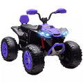 Vaikiškas elektrinis keturratis 24V, dvivietis, iki 50 kg, 3–8 metų vaikams, violetinis 6,5 km/h