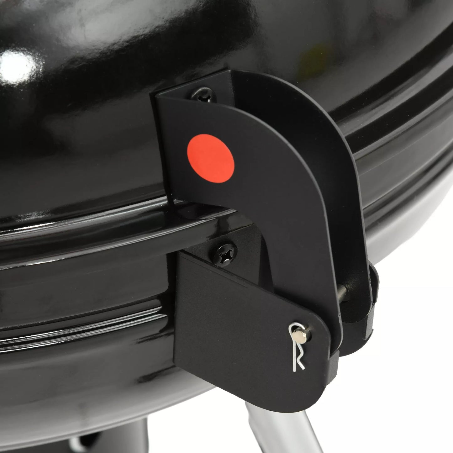 Kamuolinė kepsninė, Ø54 cm kepimo grotelės, pašildymo grotelės, lentyna, pelenų surinkėjas, termometras, 55 x 65 x 89 cm, juoda