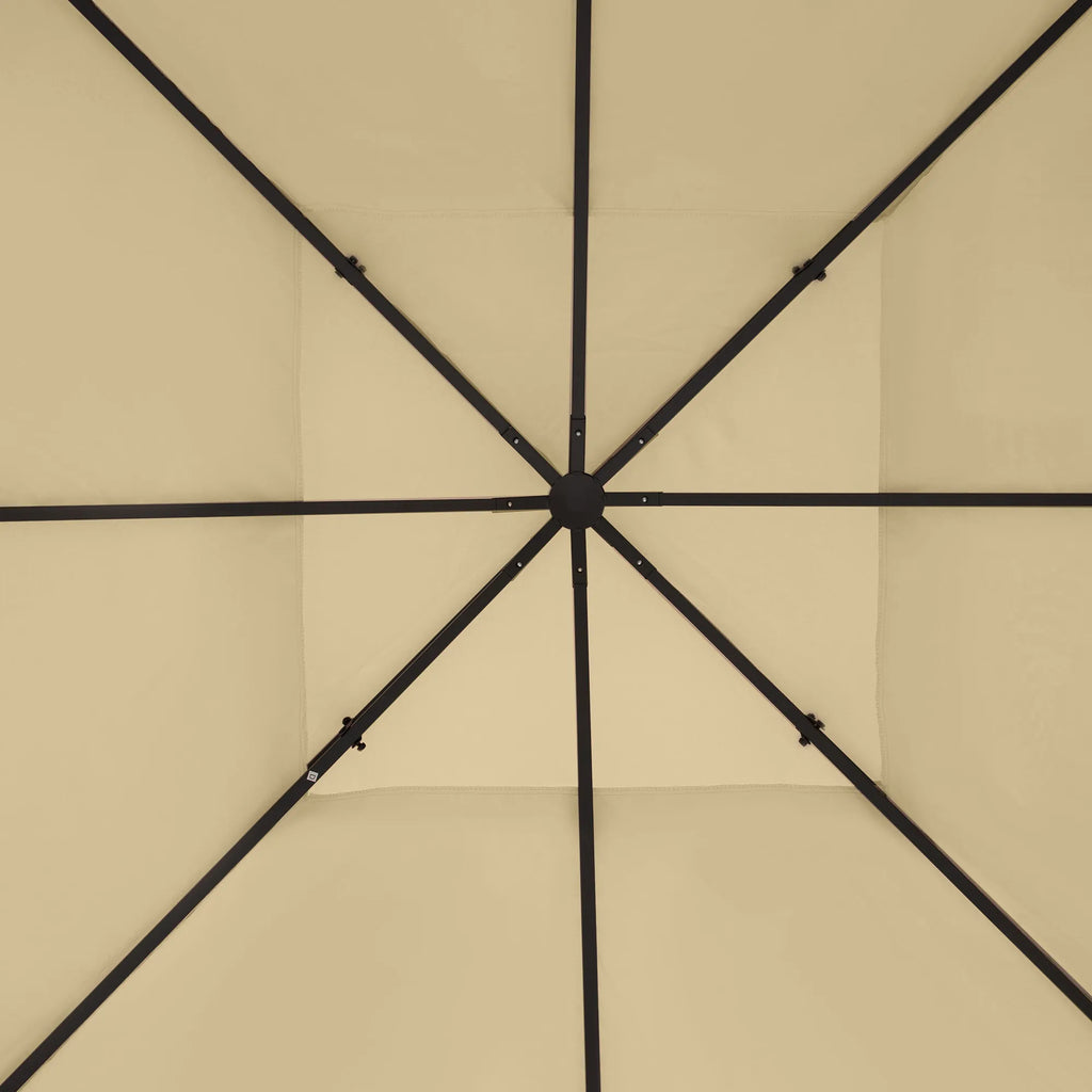 Paviljono stogo danga, paviljono stogas, 3×4 m, vandeniui atsparus, smėlio spalvos