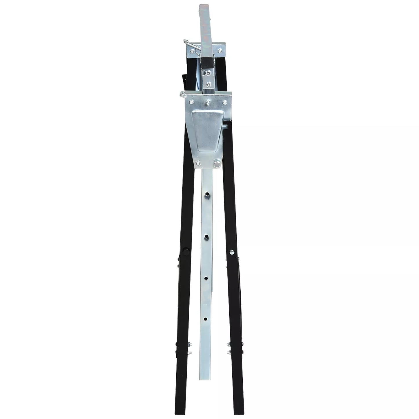 Darbinis stovas, pjovimo stovas, reguliuojamo aukščio, sulankstomas, metalinis, juodas, 68 x 56 x 80-130 cm, keliamoji galia 200kg