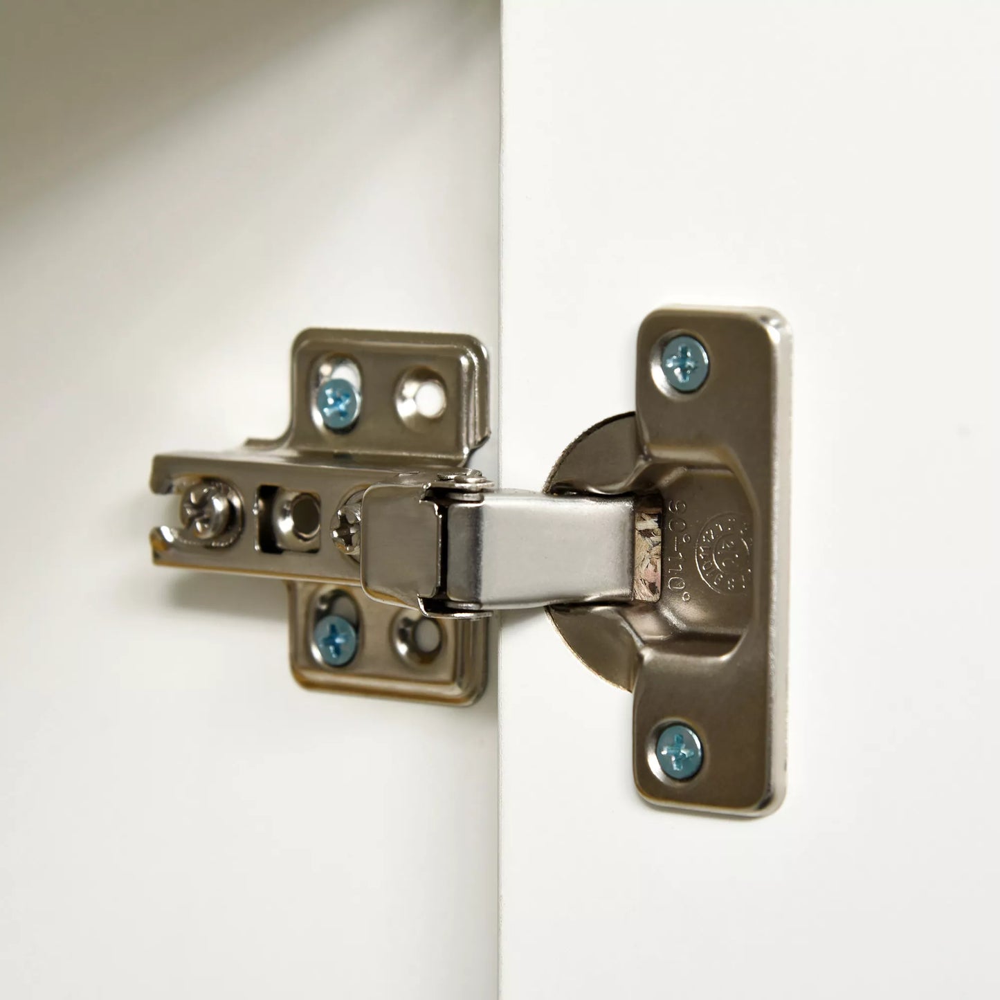 Komoda-bufetas, 2 stalčiai, Push-Click sistema, 117 cm x 36 cm x 74 cm, Balta