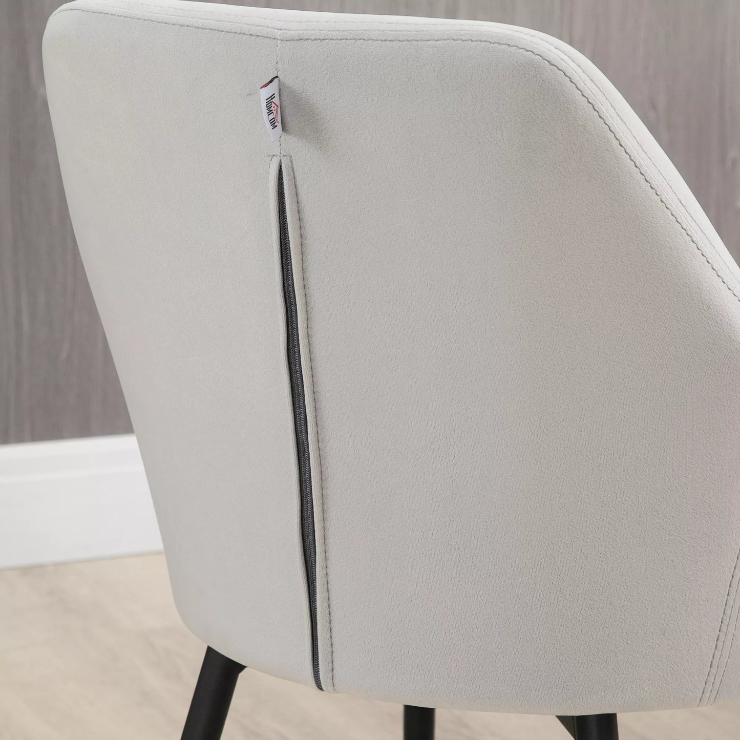 Valgomojo kėdžių komplektas, patogus, 54x57x80 cm, šviesiai pilkas