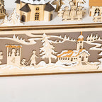 Kalėdinė dekoracija – Kalėdų kaimelis, 10 LED, 45 × 10 × 25 cm