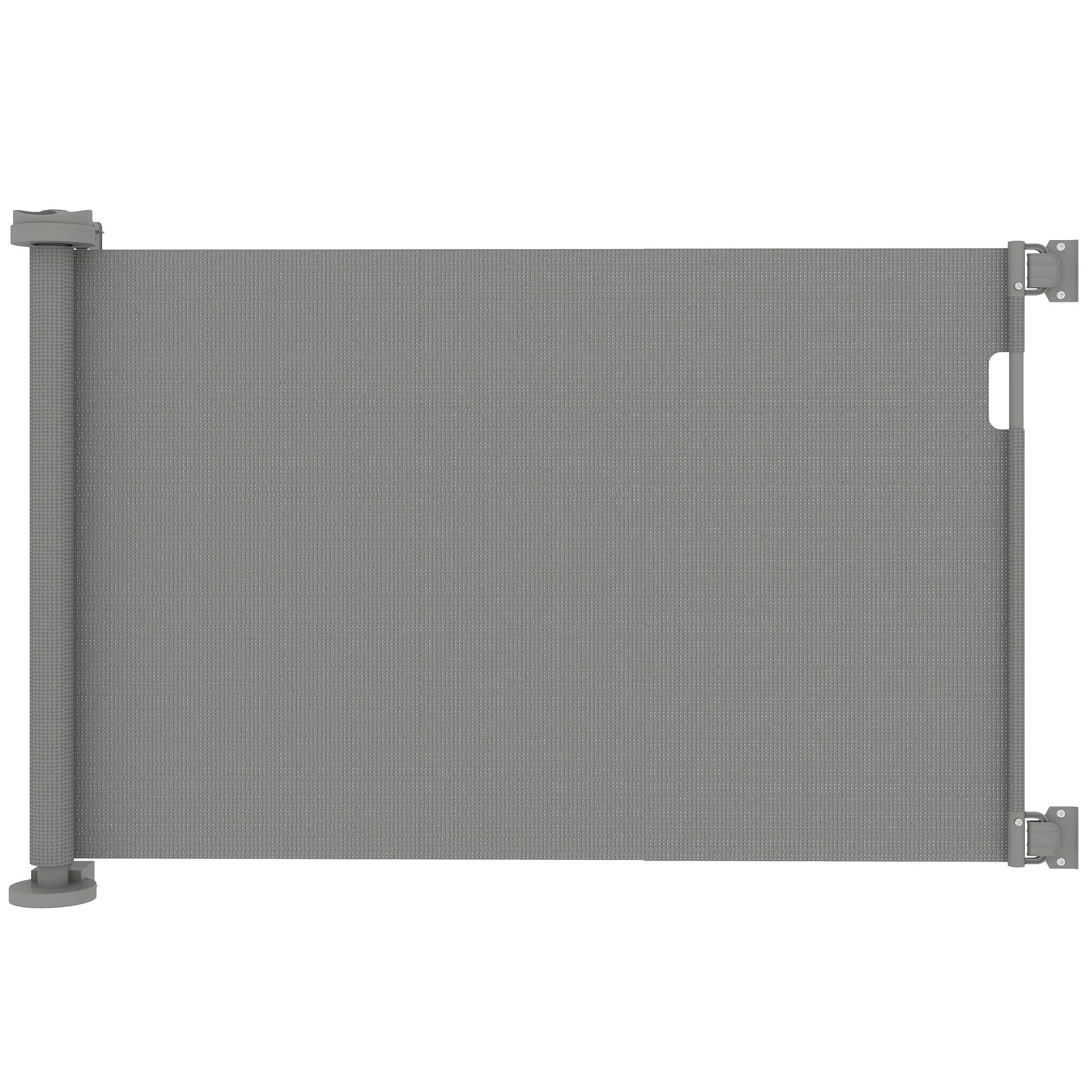 Ištraukiami apsauginiai varteliai laiptams ir durims, 0-136cm, 87cm aukščio, gyvūnams, 142 x 10 x 87 cm, pilki