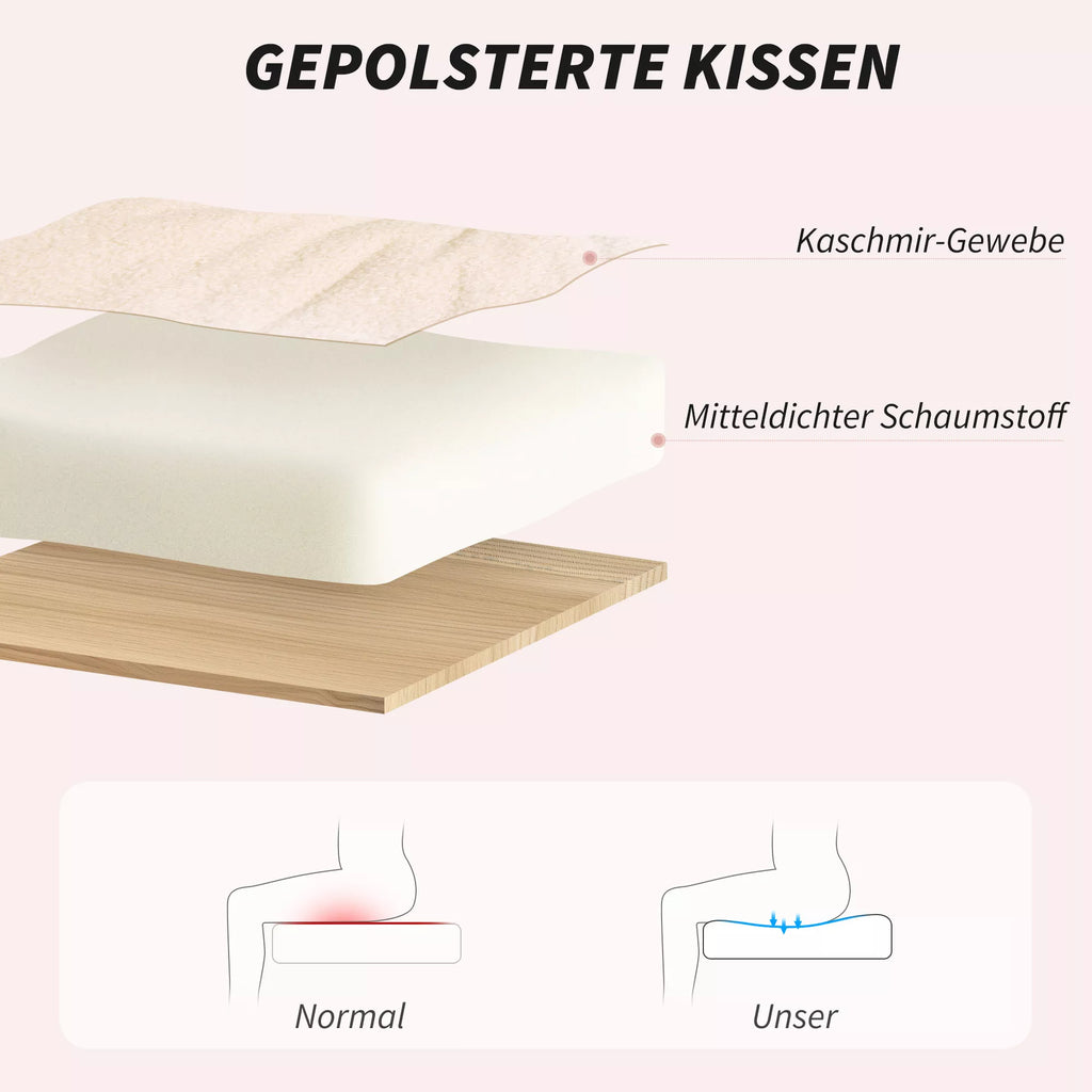 Biuro kėdė ergonomiška reguliuojamo aukščio, kreminės baltos spalvos