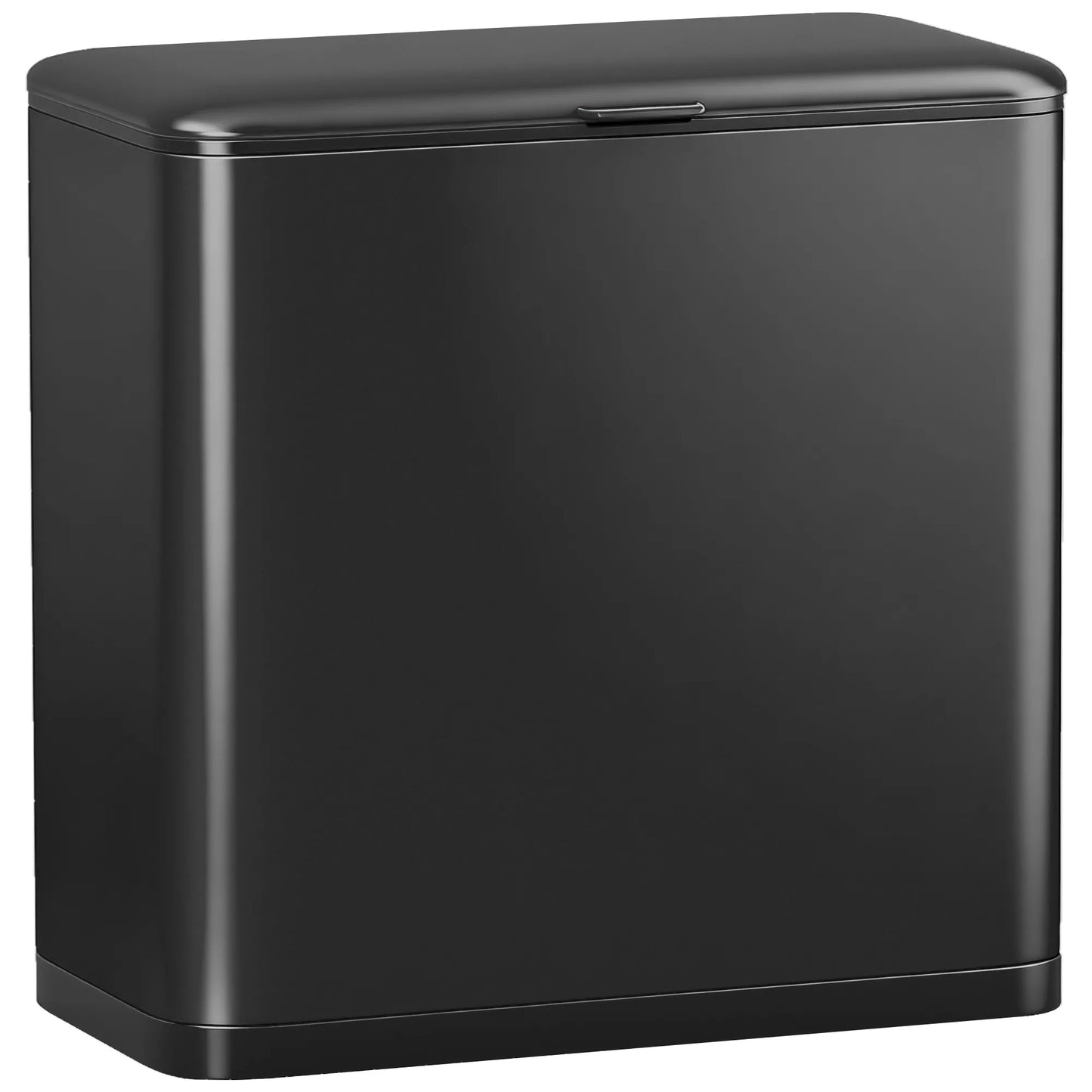 8 l šiukšliadėžė, stovinti arba kabinama, nerūdijantis plienas, juoda