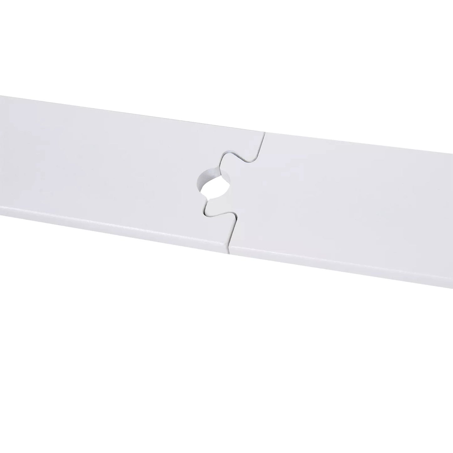 Bėgelių komplektas slankiosioms durims, tylūs ratukai, taupantis vietą, anglinis plienas, baltas, 183 cm