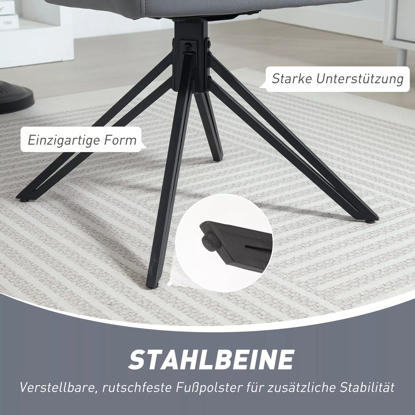 Akcentinis krėslas retro dizaino, aksominės išvaizdos, 58 cm x 60,5 cm x 79 cm, plieninis, pilkas