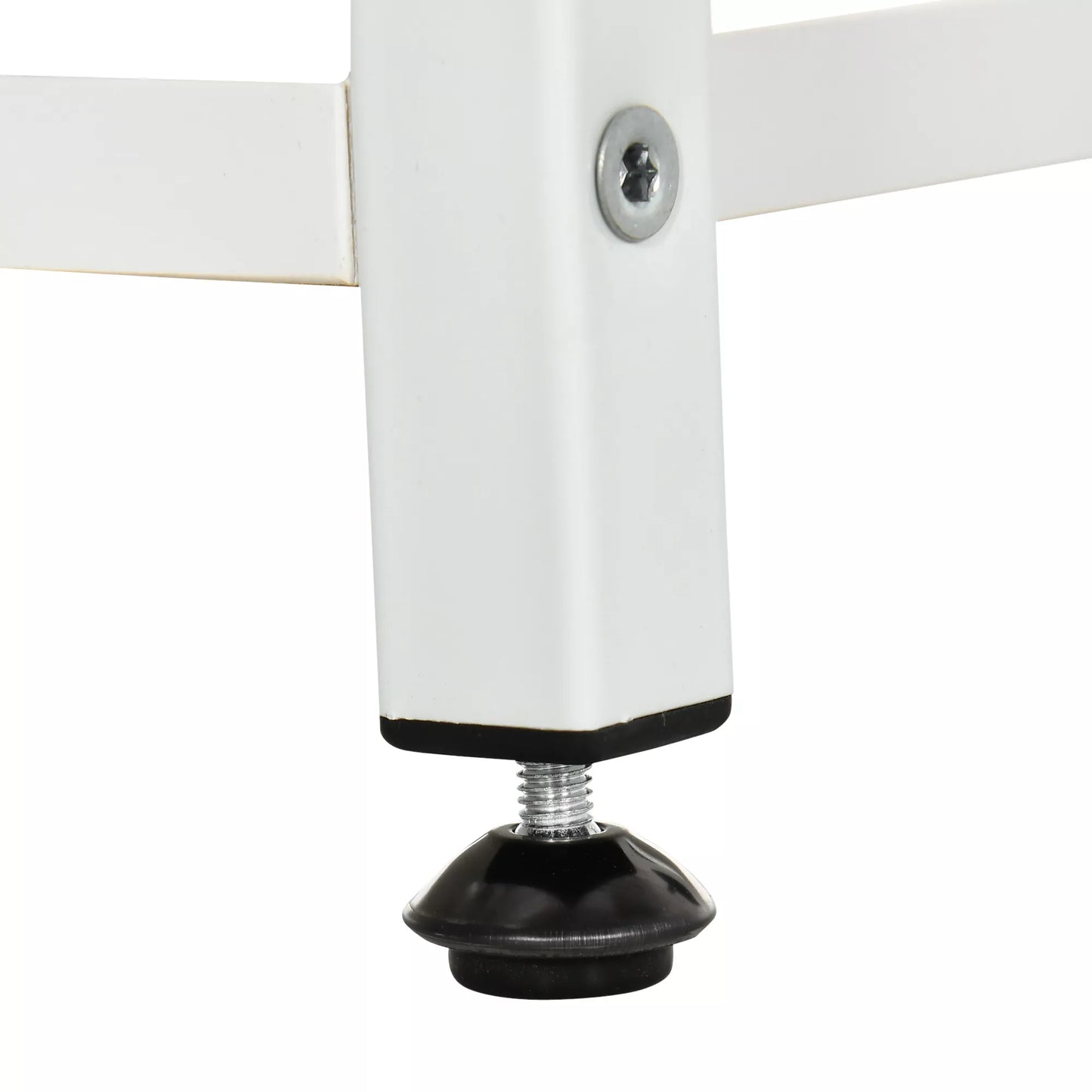 Augalų stovas, 7 pakopos, skirtas vidaus ir lauko erdvėms, plieninis, baltas, 65 x 23 x 94,5 cm