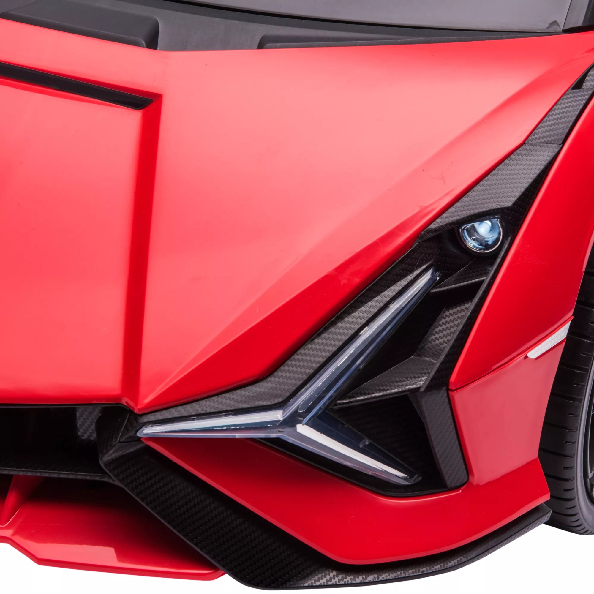 Vaikų transporto priemonė 12 V 2 važiavimo režimai Lamborghini SIAN SUV automobilio žaislas Elektrinis automobilis su nuotolinio valdymo pultu Muzika (MP3/USB) Apšvietimas 37–60 mėnesių Metalo Raudona 108 x 62 x 40 cm