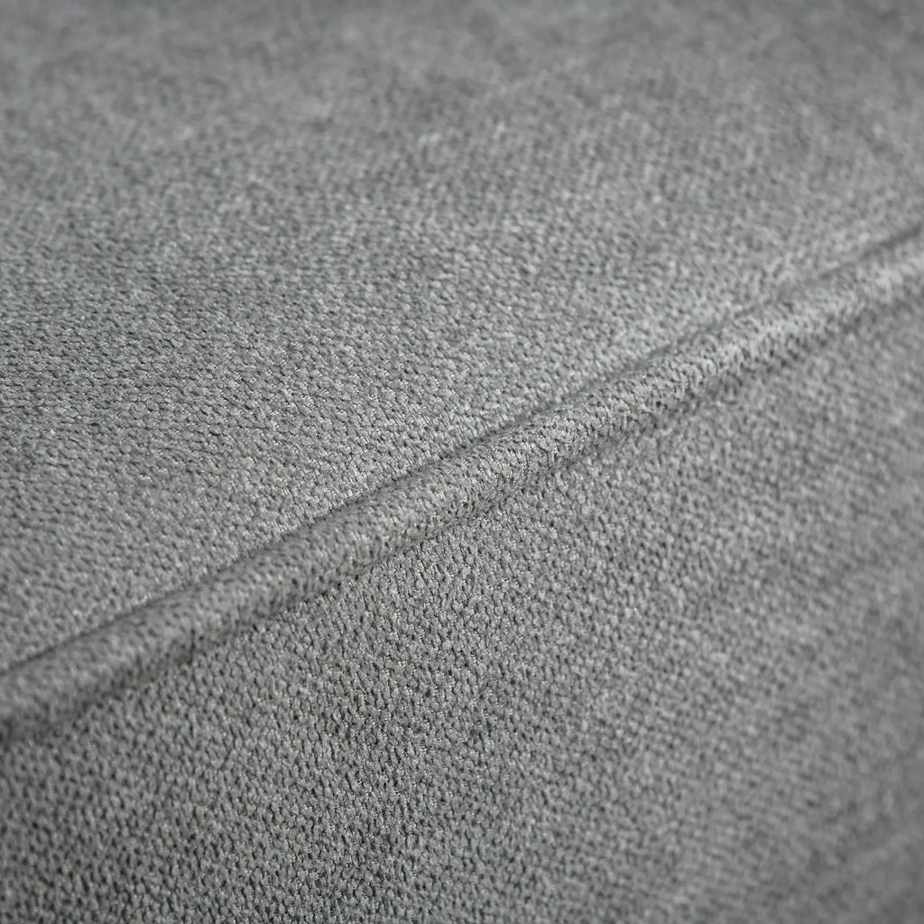 Miegamoji sofa 3 vietų, miegamoji sofa, audinio sofa su miegojimo funkcija, lova-sofa su reguliuojamu kampu, vintažinė, eukalipto mediena, medvilnė, pilka