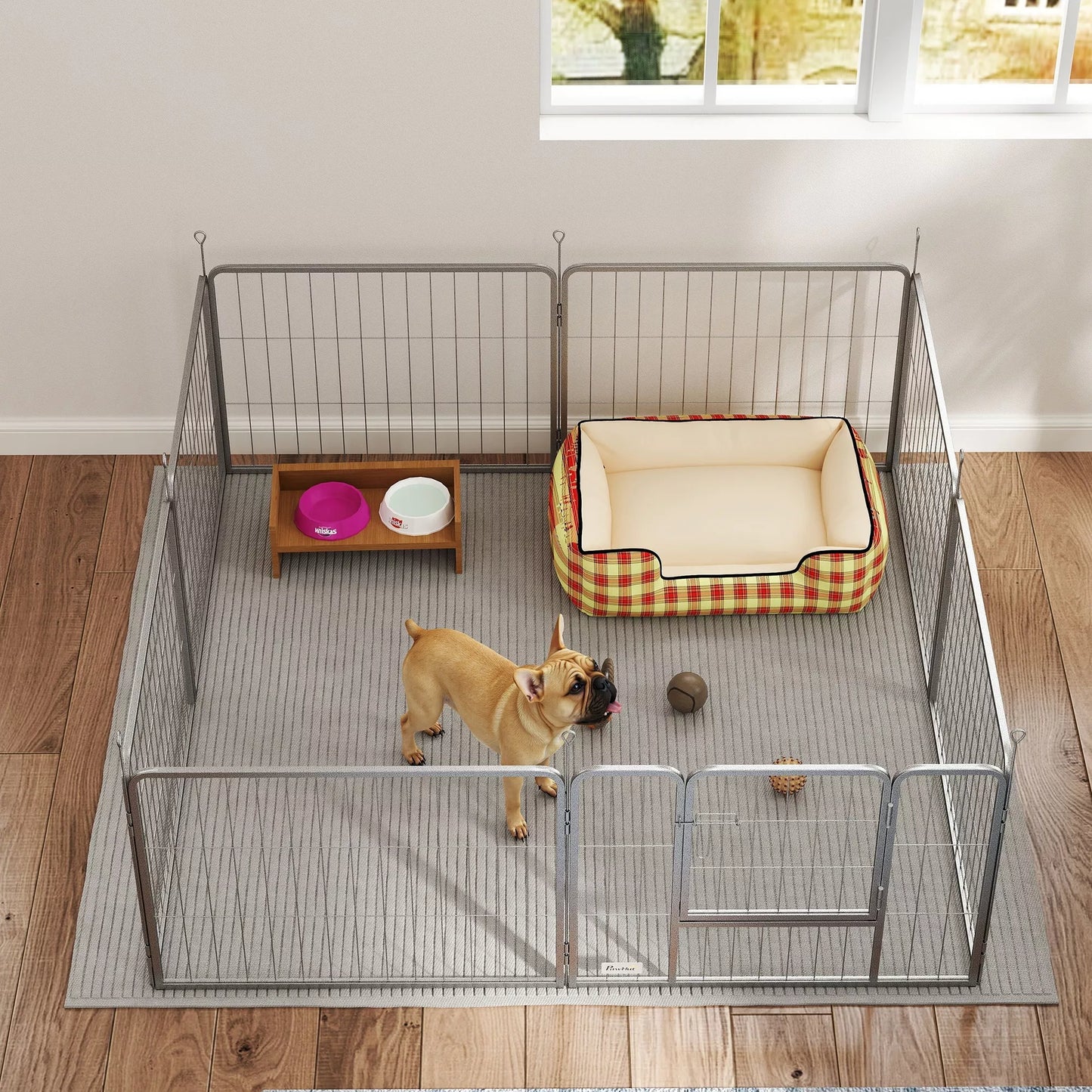 Gyvūnų aptvaras, šunų tvora, naminių gyvūnėlių žaidimų aikštelė, lankstus pritaikymas, nerūdijantis plienas