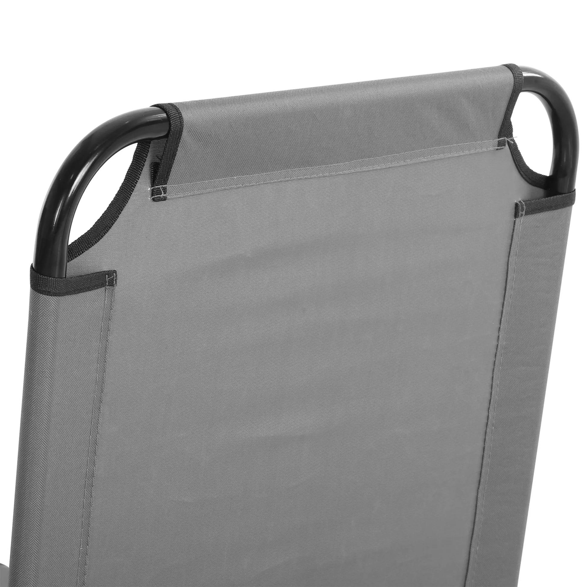 Gultas, 5 pakopų reguliuojamas atlošas, greitai džiūstantis, metalinis rėmas, 188 x 56 x 28 cm, pilkos spalvos