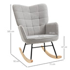 Supamojo krėslo schema su matmenimis 101, 92 ir 71 cm