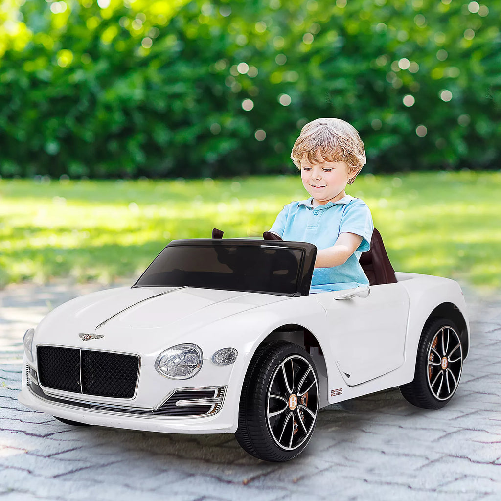 Vaikų automobilis „Bentley GT“ licencijuotas vaikų automobilis Elektrinis automobilis su nuotolinio valdymo pultu 2 x 390 varikliai Vaikams Balta 108 x 60 x 43 cm