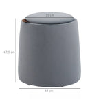 Pufo schema su matmenimis 47,5, 44 ir 35 cm